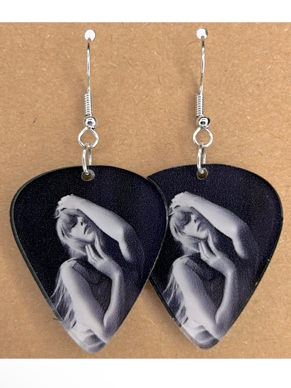 Taylor Swift 2D Acrylic Guitar Pick Shaped Earrings  Fashion Jewelry